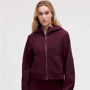 🌸Lululemon Scuba Oversized Full-Zip Hoodie Garnet